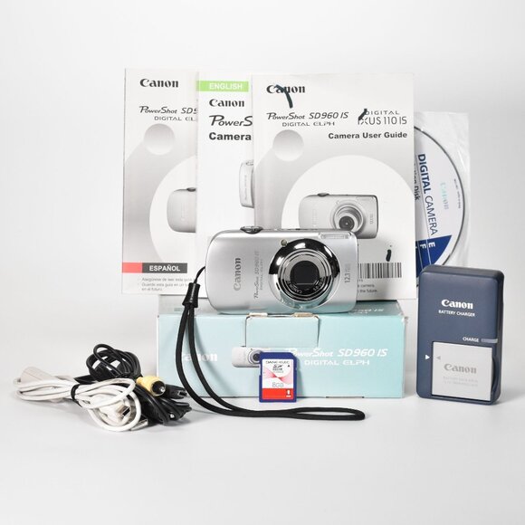 Canon PowerShot SD960 IS Digital Camera 12.1MP 4x Optical Zoom HD Video 8GB SD - Picture 1 of 16